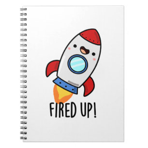 Fred Up Funny Rocket Puff Notizblock