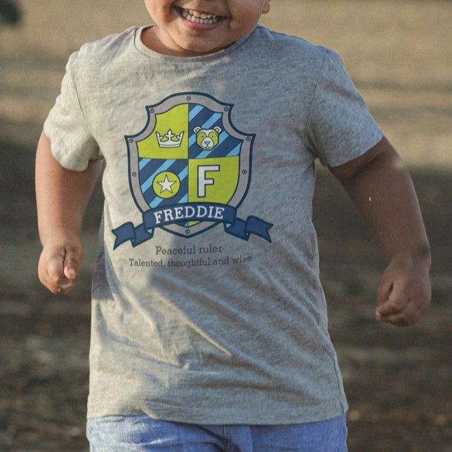Freddie Buchstabe F Jungs nennen Wappen Baby T-shirt (Von Creator hochgeladen)