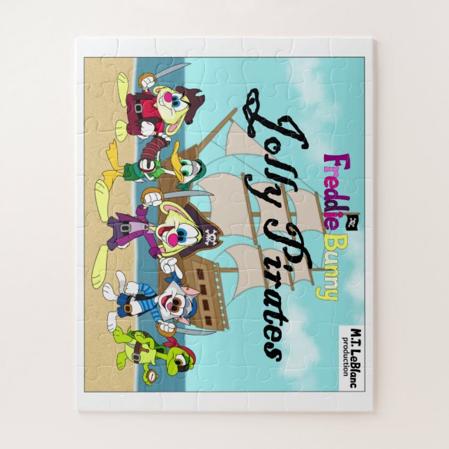 Freddie Bunny Jolly Pirates Puzzle (Vertikal)