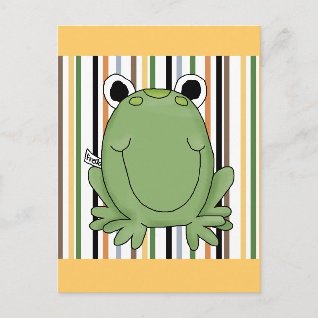 Freddie Frog Tshirts und Geschenke Postkarte (Vorderseite)