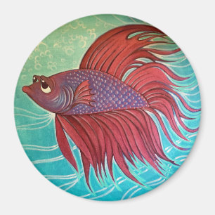 Freddy die traurigen Fische Magnet