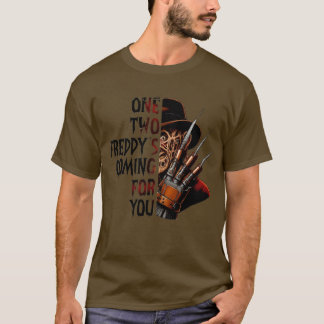 Freddy Horror Grafik Halloween T-Shirt