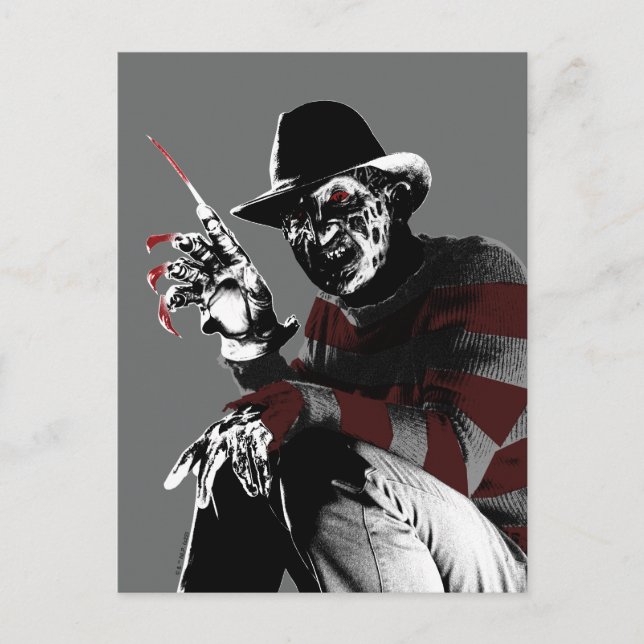 Freddy vs. Jason | Freddy Seeing Red Postkarte (Vorderseite)