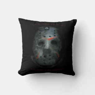 Freddy vs. Jason   Jason Mask Zitat Kissen