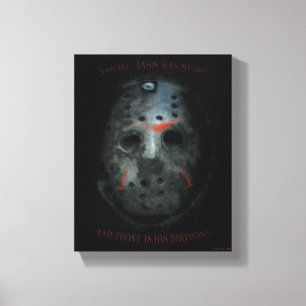 Freddy vs. Jason   Jason Mask Zitat Leinwanddruck