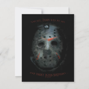 Freddy vs. Jason   Jason-Masken-Zitat Mitteilungskarte