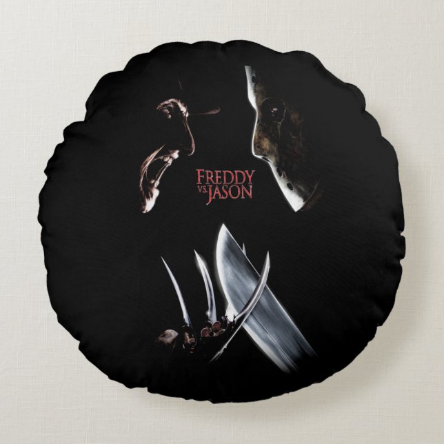 Freddy vs. Jason | Theatrical Poster Rundes Kissen (Vorderseite)