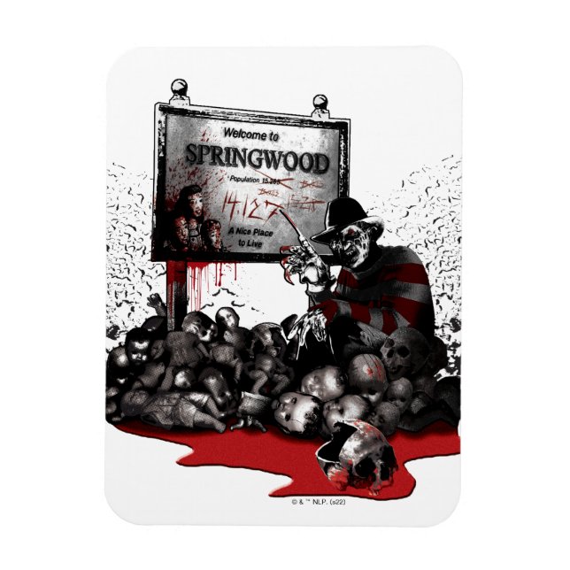 Freddy vs. Jason | Willkommen in Springwood Magnet (Vertikal)