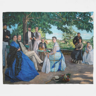 Frederic Bazille - Das Familientreffen Fleecedecke