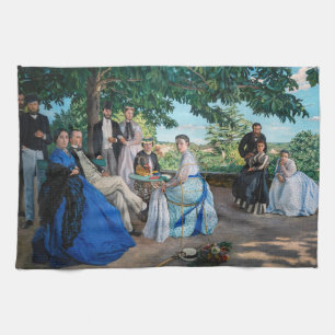Frederic Bazille - Das Familientreffen Geschirrtuch