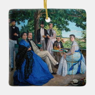 Frederic Bazille - Das Familientreffen Keramikornament