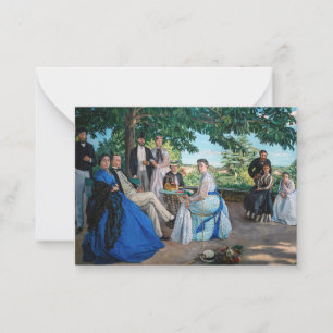 Frédéric Bazille - Das Familientreffen Mitteilungskarte