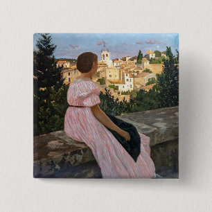 Frederic Bazille - Das rosa Kleid Button