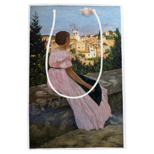 Frederic Bazille - Das rosa Kleid Mittlere Geschenktüte
