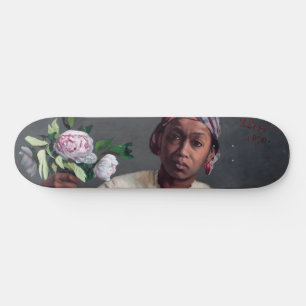 Frederic Bazille - Junge Frau mit Päonien Skateboard