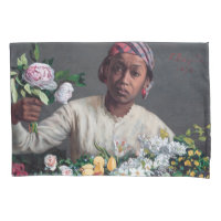 Frederic Bazille - Junge Frau mit Peonies