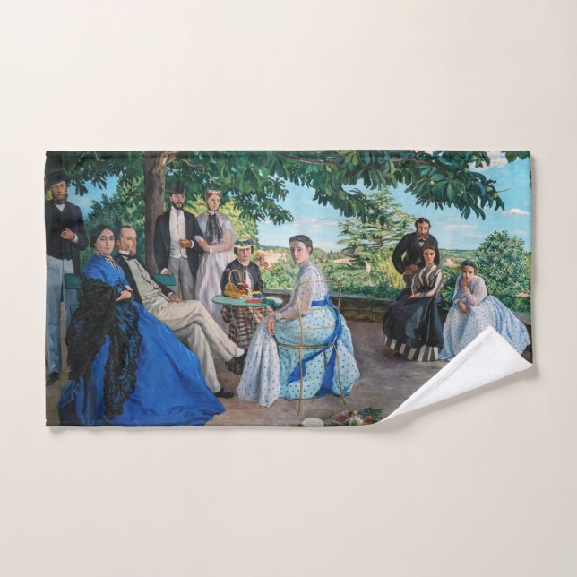 Frederic Bazille - The Family Wiedersehen Badhandtuch Set (Handtuch)