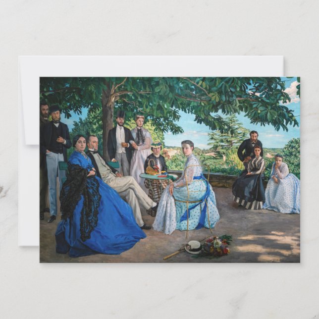Frederic Bazille - The Family Wiedersehen Dankeskarte (Vorderseite)