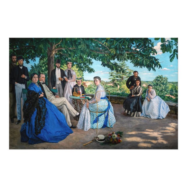 Frederic Bazille - The Family Wiedersehen Fotodruck (Vorne)