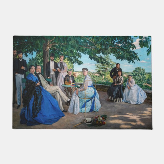 Frederic Bazille - The Family Wiedersehen Fußmatte (Vorderseite)