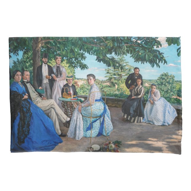 Frederic Bazille - The Family Wiedersehen Kissenbezug (Vorderseite)