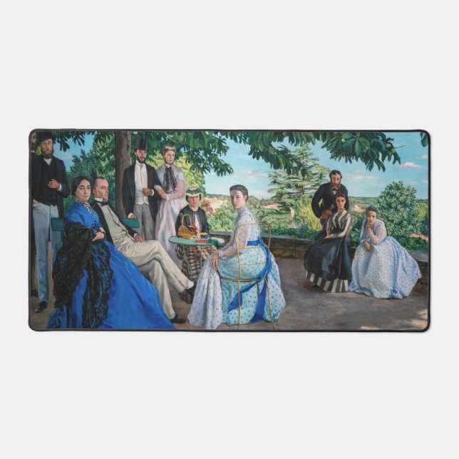Frederic Bazille - The Family Wiedersehen Schreibtischunterlage (Vorderseite)