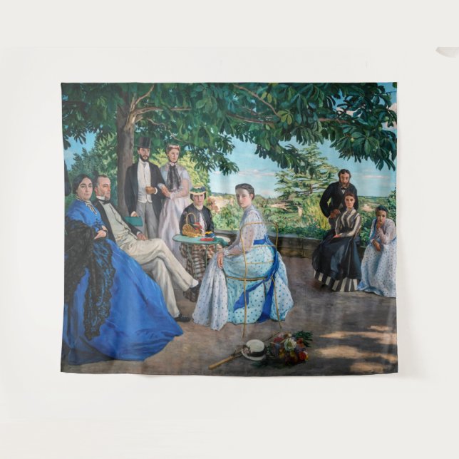 Frederic Bazille - The Family Wiedersehen Wandteppich (Vorderseite (Horizontal))