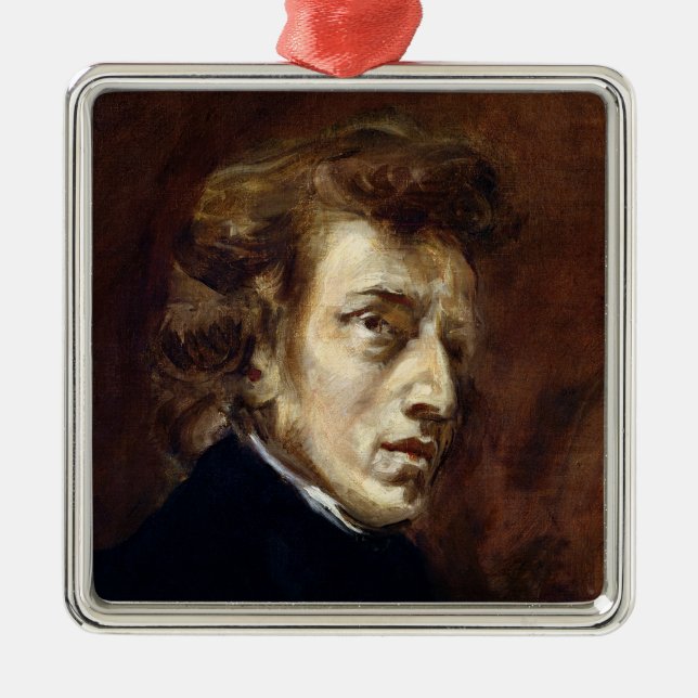 Frederic Chopin 1838 Silbernes Ornament (Vorne)