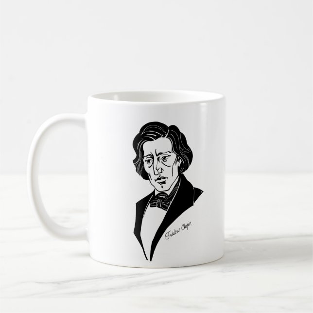 Frederic Chopin Kaffeetasse (Links)