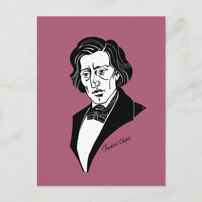 Frederic Chopin Postkarte (Vorderseite)