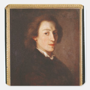 Frederic Chopin Quadratischer Aufkleber