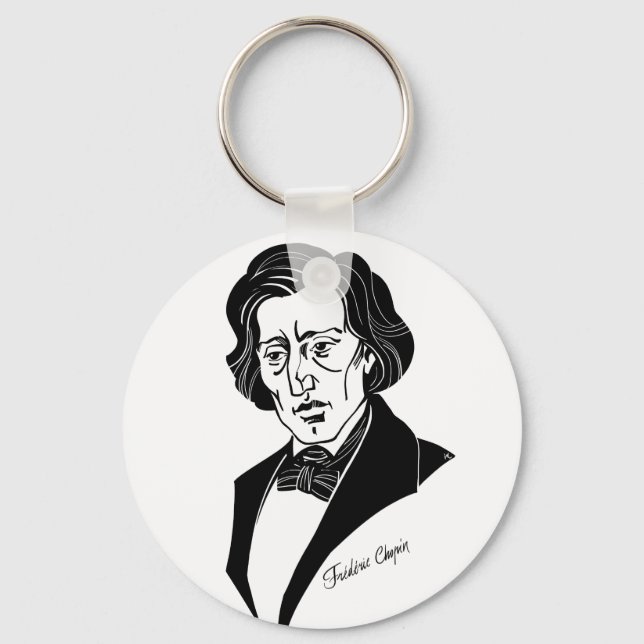 Frederic Chopin Schlüsselanhänger (Vorderseite)