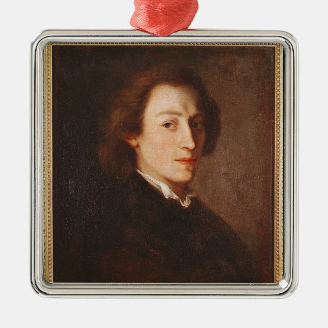 Frederic Chopin Silbernes Ornament (Vorne)