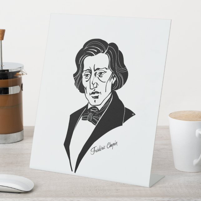 Frederic Chopin Sockelschild (In Situ)
