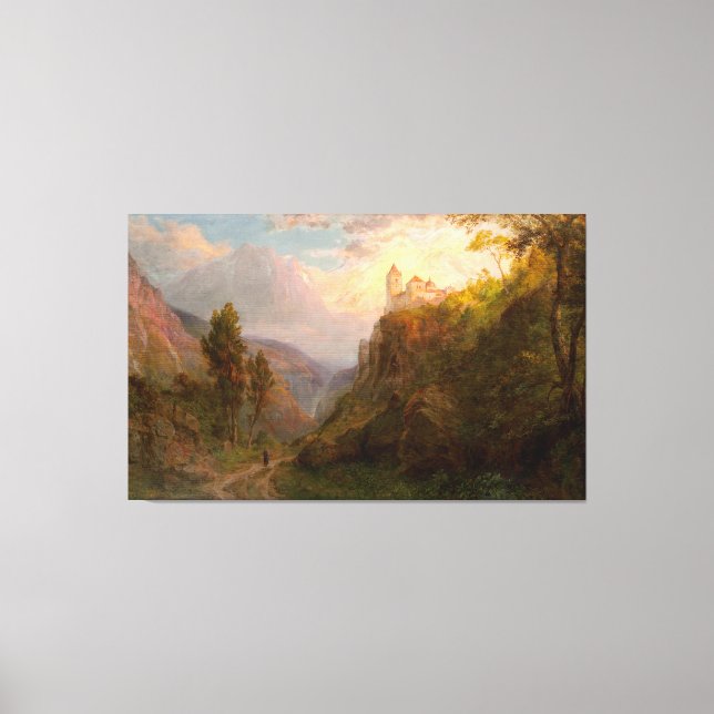 FREDERIC E. CHURCH Das Kloster San Pedro 1879 Leinwanddruck (Vorderseite)