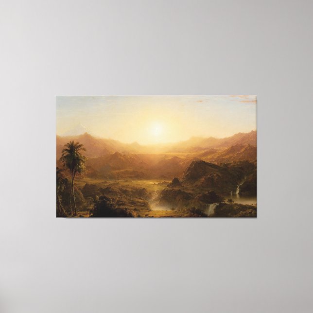 FREDERIC E. CHURCH - Die Anden Ecuadors - 1855 Leinwanddruck (Vorderseite)