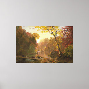 FREDERIC E. CHURCH Herbst in Nordamerika (1856) Leinwanddruck