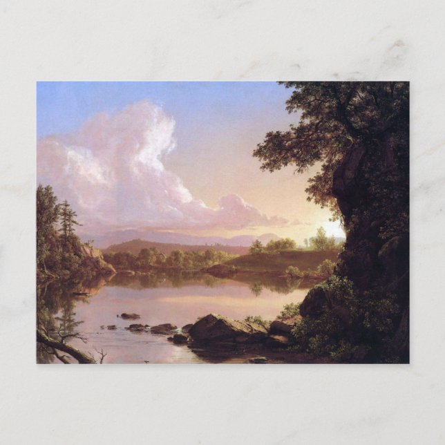 Frederic Edwin Church, Catskill Creek Postkarte (Vorderseite)
