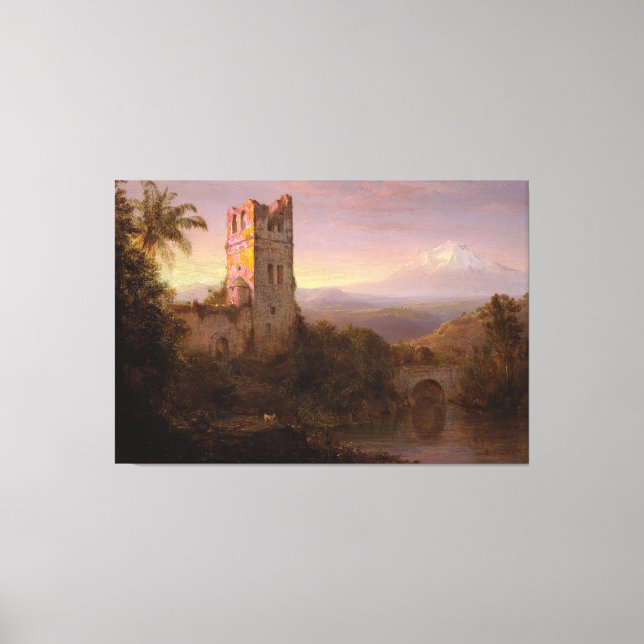 Frederic Edwin Church - Chimborazo Vulkan  Leinwanddruck (Vorderseite)