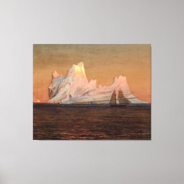 FREDERIC EDWIN CHURCH - DAS EISBERG - c. 1875- Leinwanddruck (Vorderseite)