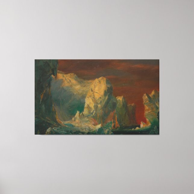Frederic Edwin Church - Iceberg Fantasy Leinwanddruck (Vorderseite)