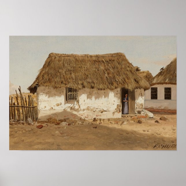 Frederic Edwin Church, Kolumbien, Barranquilla Poster (Vorne)