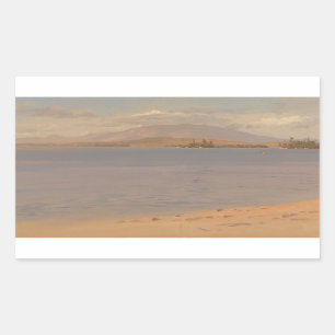 Frederic Edwin Church - Monte Katahdin vom See Rechteckiger Aufkleber