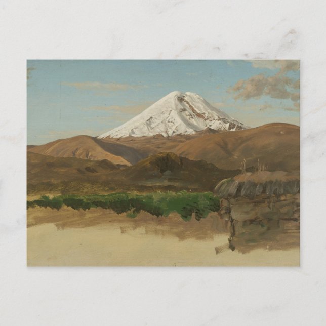 Frederic Edwin Church - Study of Mount Chimborazo Postkarte (Vorderseite)