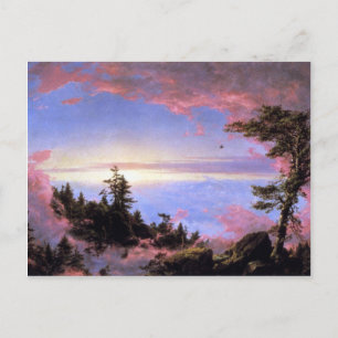 Frederic Edwin Church - Über den Wolken bei Sonnen Postkarte