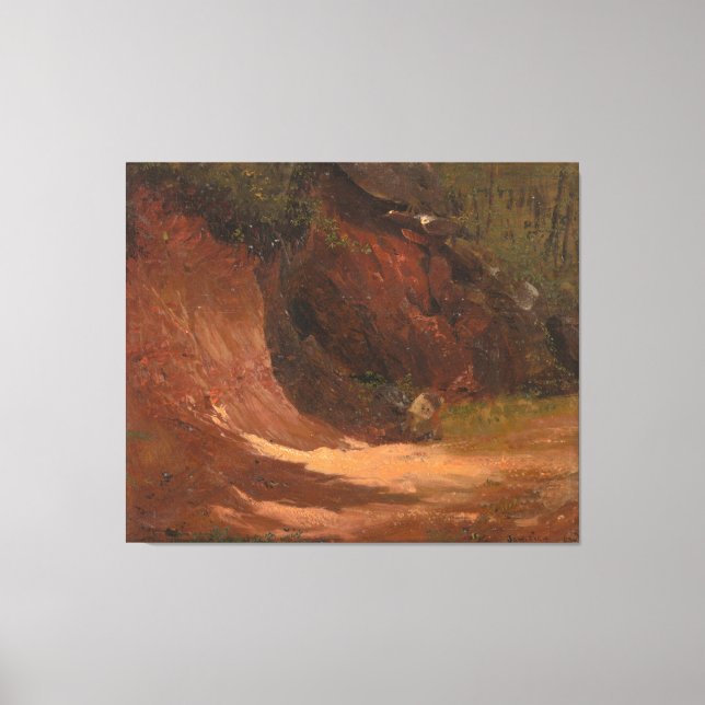 Frederic Edwin Church - Winter Landscape, View of  Leinwanddruck (Vorderseite)