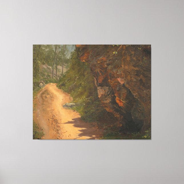 Frederic Edwin Church - Woodland Path, Jamaica Leinwanddruck (Vorderseite)