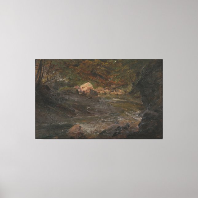 Frederic Edwin Church - Woodland Scene Leinwanddruck (Vorderseite)