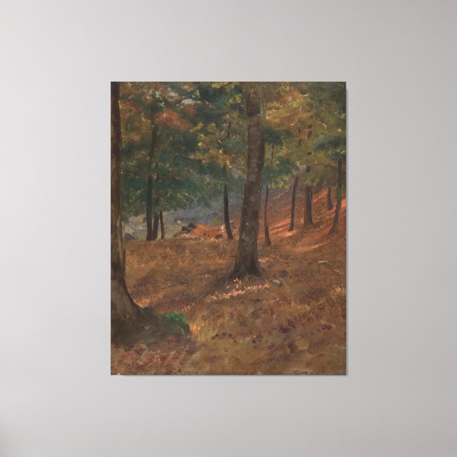 Frederic Edwin Church - Woodland Scene Leinwanddruck (Vorderseite)