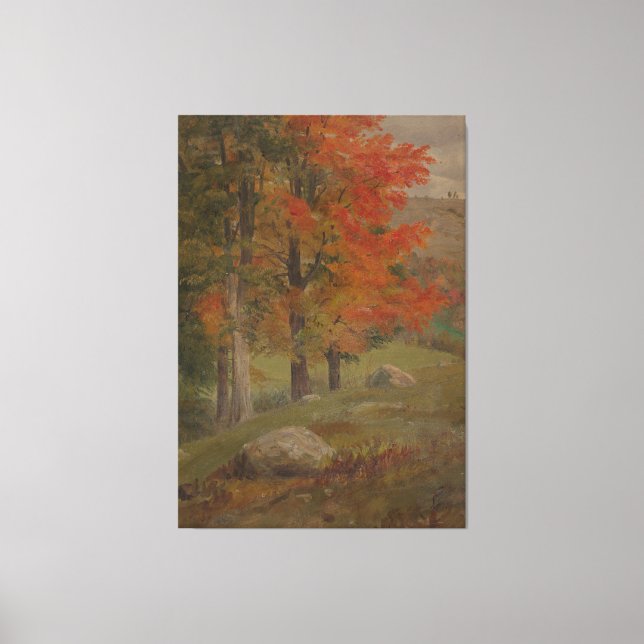 Frederic Edwin Church - Woodland Scene Leinwanddruck (Vorderseite)